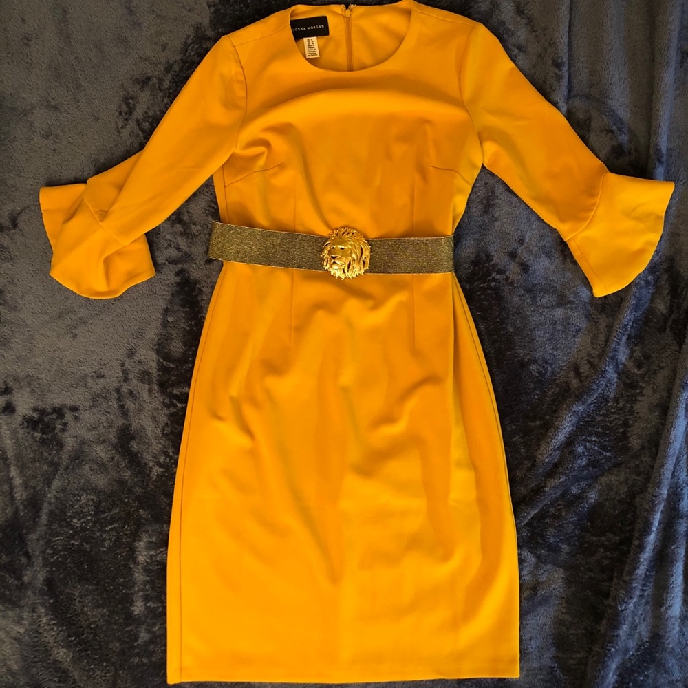 Donna Morgan 3/4 belle sleeve dress - Picture 3 of 3